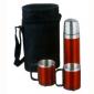 stainless steel flask and mug set